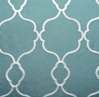 Amazon｜Miuco モロッコ刺繍 セミシアーカーテン フェイクリネン